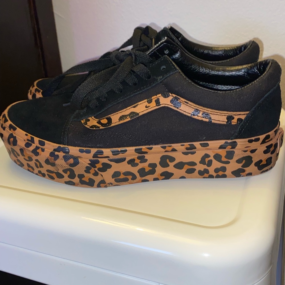 COPY - Vans Leopard Platforms
